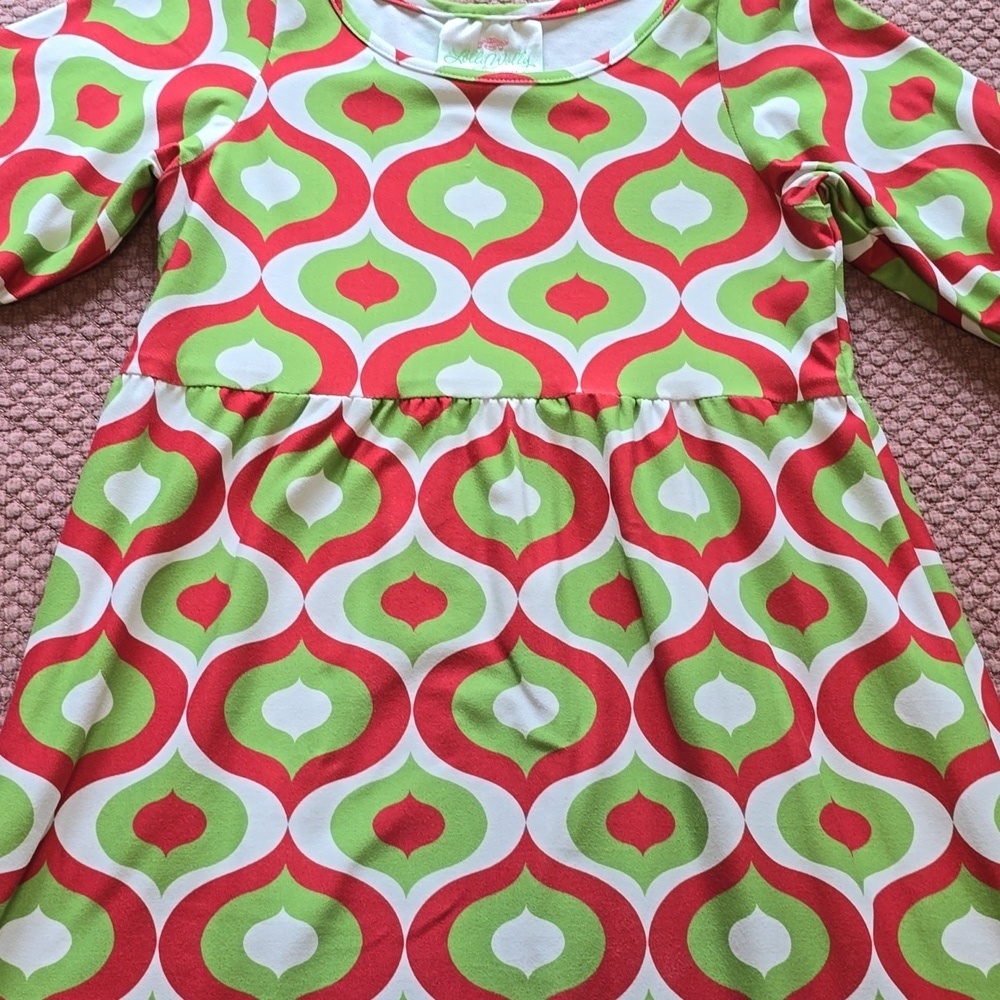 Lolly Wolly Doodle Vibrant Patterned Holiday Dress - Picture 3 of 16